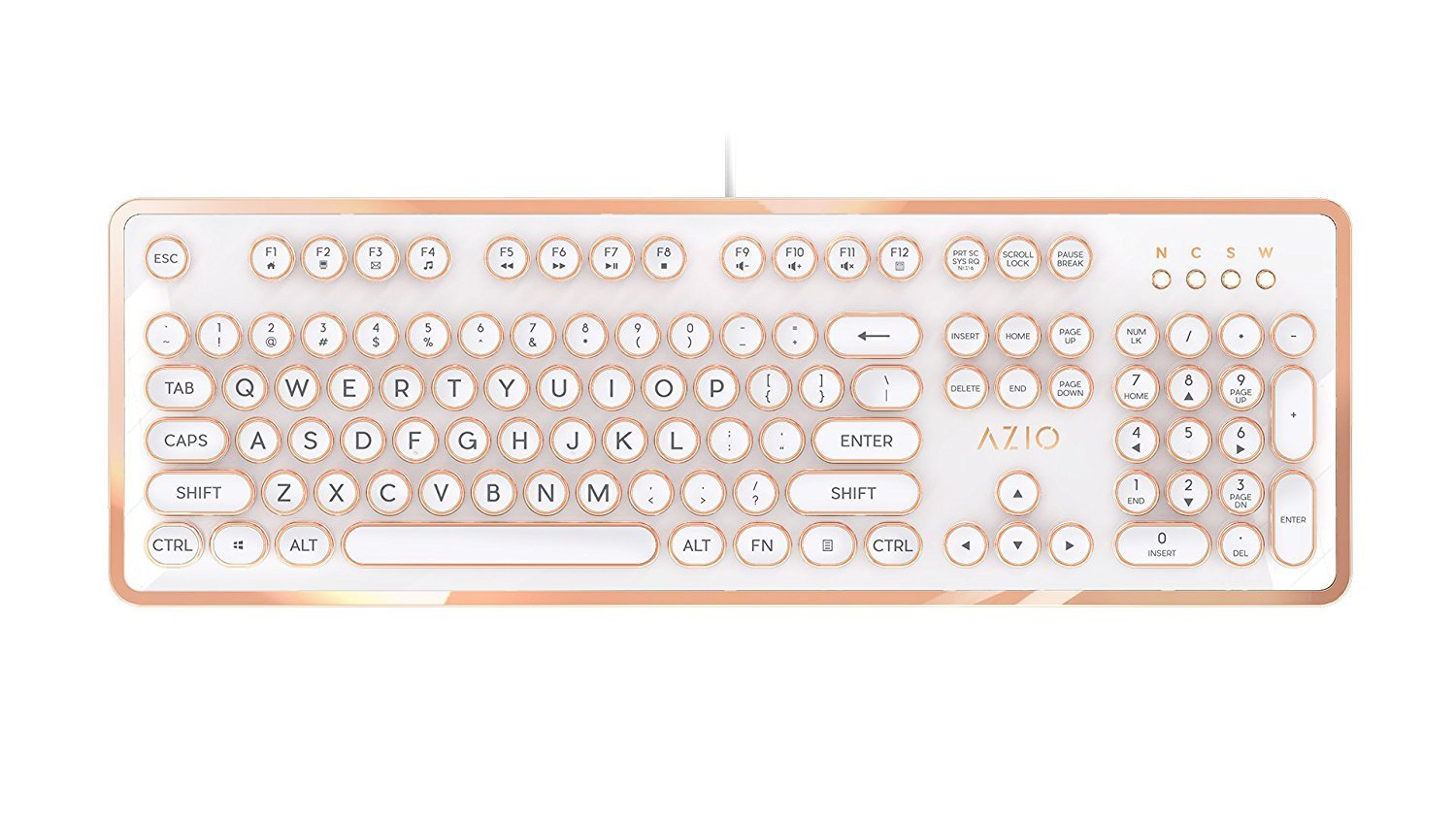 Azio Mk Retro 02. Механическая ретро клавиатура 